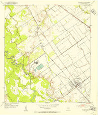 Bloomington Texas Historical topographic map, 1:24000 scale, 7.5 X 7.5 Minute, Year 1951