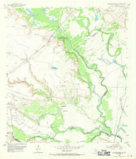 Bloomington SW Texas Historical topographic map, 1:24000 scale, 7.5 X 7.5 Minute, Year 1952