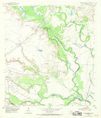 Bloomington SW Texas Historical topographic map, 1:24000 scale, 7.5 X 7.5 Minute, Year 1952