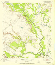 Bloomington SW Texas Historical topographic map, 1:24000 scale, 7.5 X 7.5 Minute, Year 1952