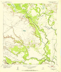 Bloomington SW Texas Historical topographic map, 1:24000 scale, 7.5 X 7.5 Minute, Year 1952