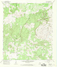 Blowout Texas Historical topographic map, 1:24000 scale, 7.5 X 7.5 Minute, Year 1967