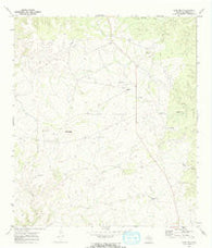 Blue Hills Texas Historical topographic map, 1:24000 scale, 7.5 X 7.5 Minute, Year 1970