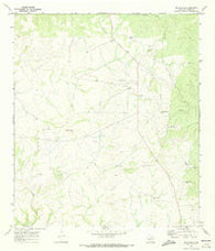 Blue Hills Texas Historical topographic map, 1:24000 scale, 7.5 X 7.5 Minute, Year 1970