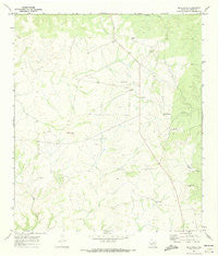 Blue Hills Texas Historical topographic map, 1:24000 scale, 7.5 X 7.5 Minute, Year 1970