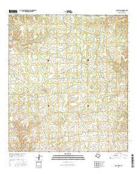 Blue Hills Texas Current topographic map, 1:24000 scale, 7.5 X 7.5 Minute, Year 2016
