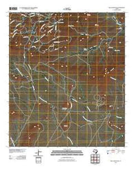 Blue Mountain Texas Historical topographic map, 1:24000 scale, 7.5 X 7.5 Minute, Year 2010