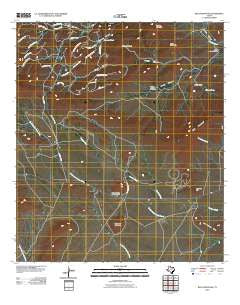 Blue Mountain Texas Historical topographic map, 1:24000 scale, 7.5 X 7.5 Minute, Year 2010
