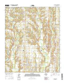 Blue Ridge Texas Current topographic map, 1:24000 scale, 7.5 X 7.5 Minute, Year 2016
