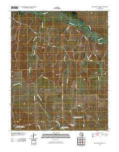 Blue Ridge School Texas Historical topographic map, 1:24000 scale, 7.5 X 7.5 Minute, Year 2010