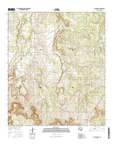 Bluff Creek Texas Current topographic map, 1:24000 scale, 7.5 X 7.5 Minute, Year 2016
