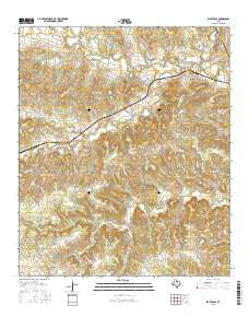 Bluff Dale Texas Current topographic map, 1:24000 scale, 7.5 X 7.5 Minute, Year 2016