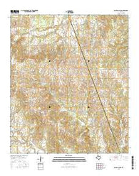 Bluff Dale NE Texas Current topographic map, 1:24000 scale, 7.5 X 7.5 Minute, Year 2016