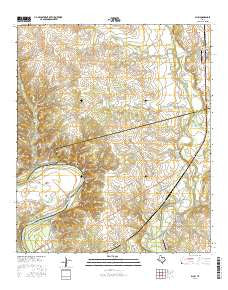 Blum Texas Current topographic map, 1:24000 scale, 7.5 X 7.5 Minute, Year 2016
