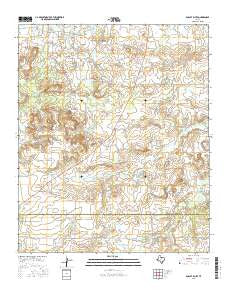 Bobcat Bluff Texas Current topographic map, 1:24000 scale, 7.5 X 7.5 Minute, Year 2016