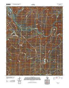 Boden Texas Historical topographic map, 1:24000 scale, 7.5 X 7.5 Minute, Year 2010