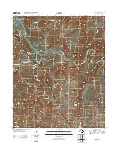 Boden Texas Historical topographic map, 1:24000 scale, 7.5 X 7.5 Minute, Year 2012