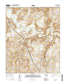 Boden Texas Current topographic map, 1:24000 scale, 7.5 X 7.5 Minute, Year 2016