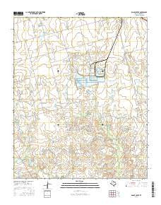 Boggy Creek Texas Current topographic map, 1:24000 scale, 7.5 X 7.5 Minute, Year 2016