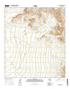 Boggy Draw Texas Current topographic map, 1:24000 scale, 7.5 X 7.5 Minute, Year 2016