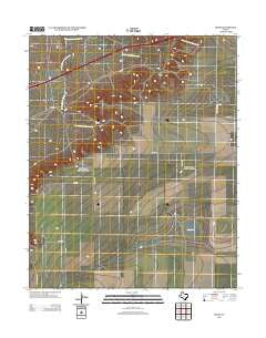 Boise Texas Historical topographic map, 1:24000 scale, 7.5 X 7.5 Minute, Year 2012
