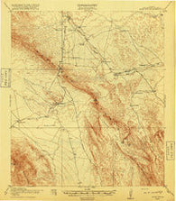 Bone Spring Texas Historical topographic map, 1:125000 scale, 30 X 30 Minute, Year 1918