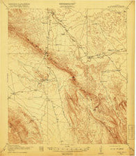 Bone Spring Texas Historical topographic map, 1:62500 scale, 15 X 15 Minute, Year 1918