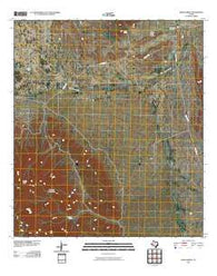 Bone Spring Texas Historical topographic map, 1:24000 scale, 7.5 X 7.5 Minute, Year 2010