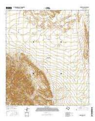 Bone Spring Texas Current topographic map, 1:24000 scale, 7.5 X 7.5 Minute, Year 2016