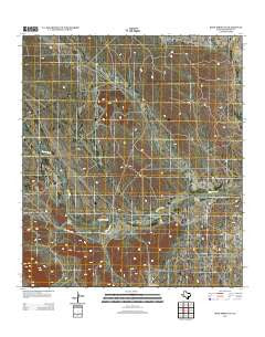 Bone Spring NE Texas Historical topographic map, 1:24000 scale, 7.5 X 7.5 Minute, Year 2012