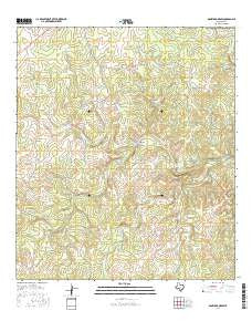 Boneyard Draw Texas Current topographic map, 1:24000 scale, 7.5 X 7.5 Minute, Year 2016