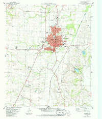 Bonham Texas Historical topographic map, 1:24000 scale, 7.5 X 7.5 Minute, Year 1984