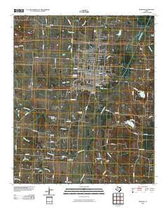 Bonham Texas Historical topographic map, 1:24000 scale, 7.5 X 7.5 Minute, Year 2010