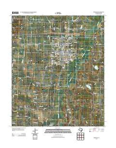 Bonham Texas Historical topographic map, 1:24000 scale, 7.5 X 7.5 Minute, Year 2013