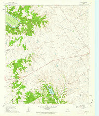 Bono Texas Historical topographic map, 1:24000 scale, 7.5 X 7.5 Minute, Year 1961