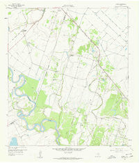 Bonus Texas Historical topographic map, 1:24000 scale, 7.5 X 7.5 Minute, Year 1959