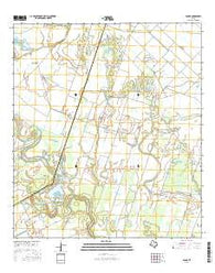 Bonus Texas Current topographic map, 1:24000 scale, 7.5 X 7.5 Minute, Year 2016