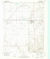 Booker Texas Historical topographic map, 1:24000 scale, 7.5 X 7.5 Minute, Year 1973