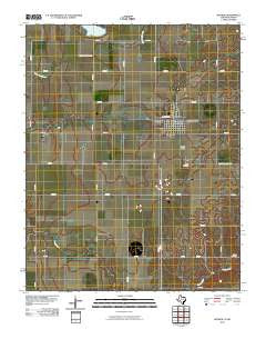 Booker Texas Historical topographic map, 1:24000 scale, 7.5 X 7.5 Minute, Year 2010
