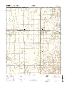 Booker Texas Current topographic map, 1:24000 scale, 7.5 X 7.5 Minute, Year 2016