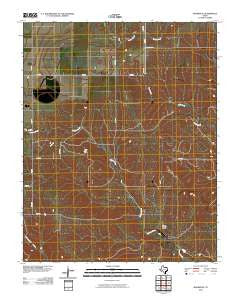 Booker SE Texas Historical topographic map, 1:24000 scale, 7.5 X 7.5 Minute, Year 2010