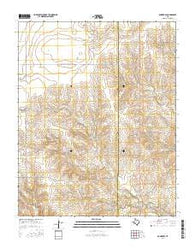 Booker SE Texas Current topographic map, 1:24000 scale, 7.5 X 7.5 Minute, Year 2016