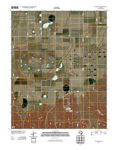 Booker SW Texas Historical topographic map, 1:24000 scale, 7.5 X 7.5 Minute, Year 2010