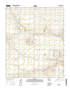 Bootleg Texas Current topographic map, 1:24000 scale, 7.5 X 7.5 Minute, Year 2016