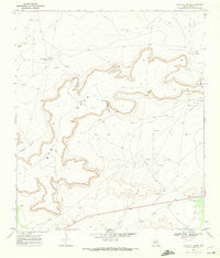 Bootleg Canyon Texas Historical topographic map, 1:24000 scale, 7.5 X 7.5 Minute, Year 1969