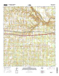Borden Texas Current topographic map, 1:24000 scale, 7.5 X 7.5 Minute, Year 2016