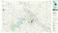 Borger Texas Historical topographic map, 1:100000 scale, 30 X 60 Minute, Year 1986