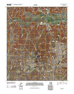Borger Texas Historical topographic map, 1:24000 scale, 7.5 X 7.5 Minute, Year 2010