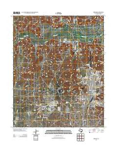 Borger Texas Historical topographic map, 1:24000 scale, 7.5 X 7.5 Minute, Year 2012