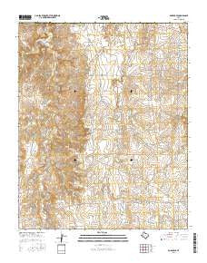Borger SE Texas Current topographic map, 1:24000 scale, 7.5 X 7.5 Minute, Year 2016